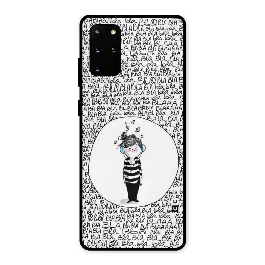 Music And Bla Bla Metal Back Case for Galaxy S20 Plus