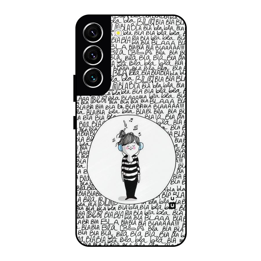 Music And Bla Bla Metal Back Case for Galaxy S22 5G