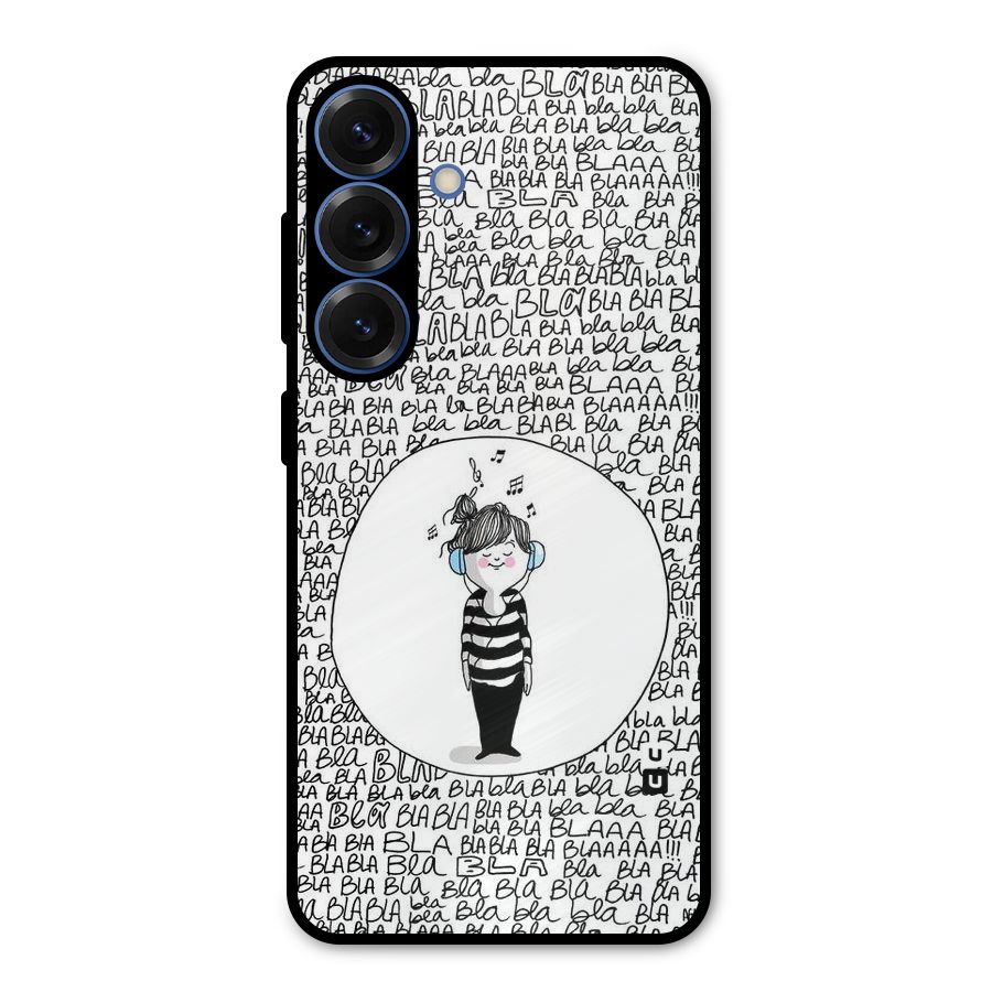 Music And Bla Bla Metal Back Case for Galaxy S25