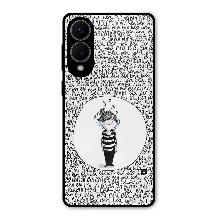 Music And Bla Bla Metal Back Case for Galaxy S25 Edge