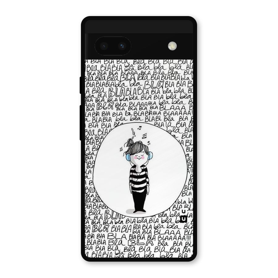 Music And Bla Bla Metal Back Case for Google Pixel 6a