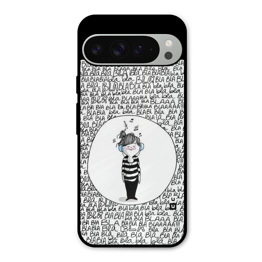 Music And Bla Bla Metal Back Case for Google Pixel 9 Pro XL