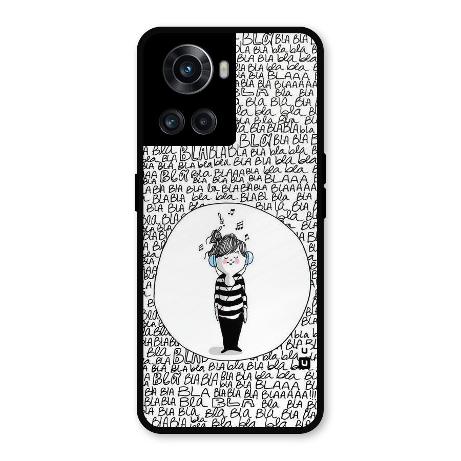 Music And Bla Bla Metal Back Case for OnePlus 10R