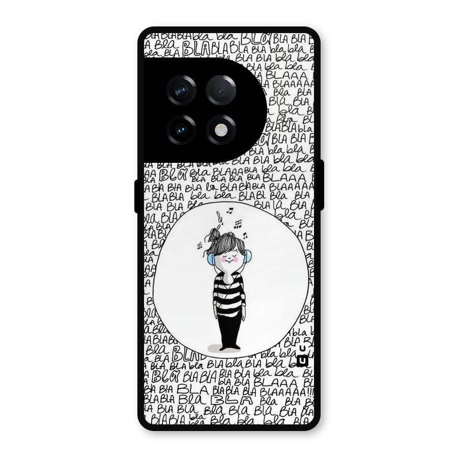 Music And Bla Bla Metal Back Case for OnePlus 11R