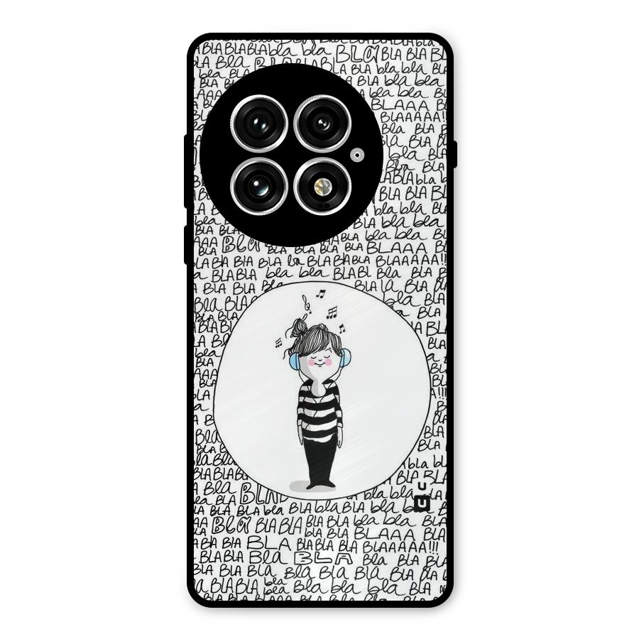 Music And Bla Bla Metal Back Case for OnePlus 13