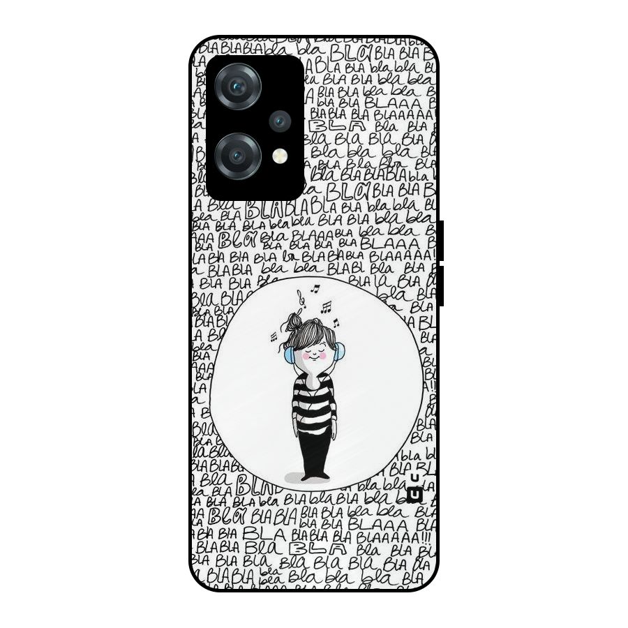 Music And Bla Bla Metal Back Case for OnePlus Nord CE 2 Lite 5G