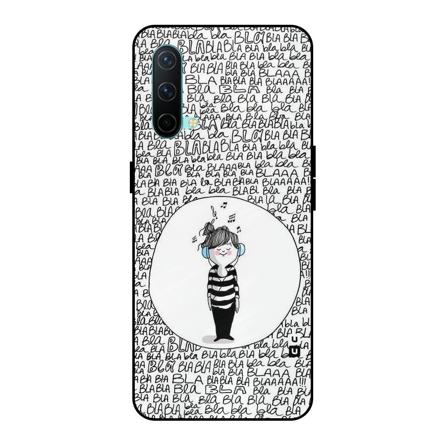 Music And Bla Bla Metal Back Case for OnePlus Nord CE 5G
