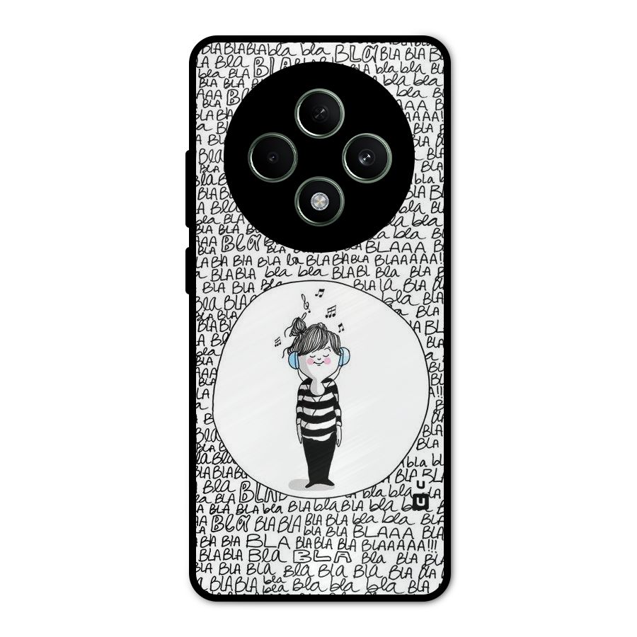 Music And Bla Bla Metal Back Case for Oppo F27
