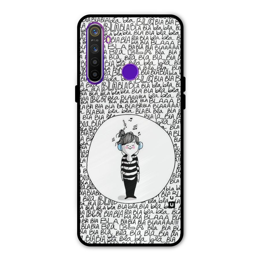 Music And Bla Bla Metal Back Case for Realme 5