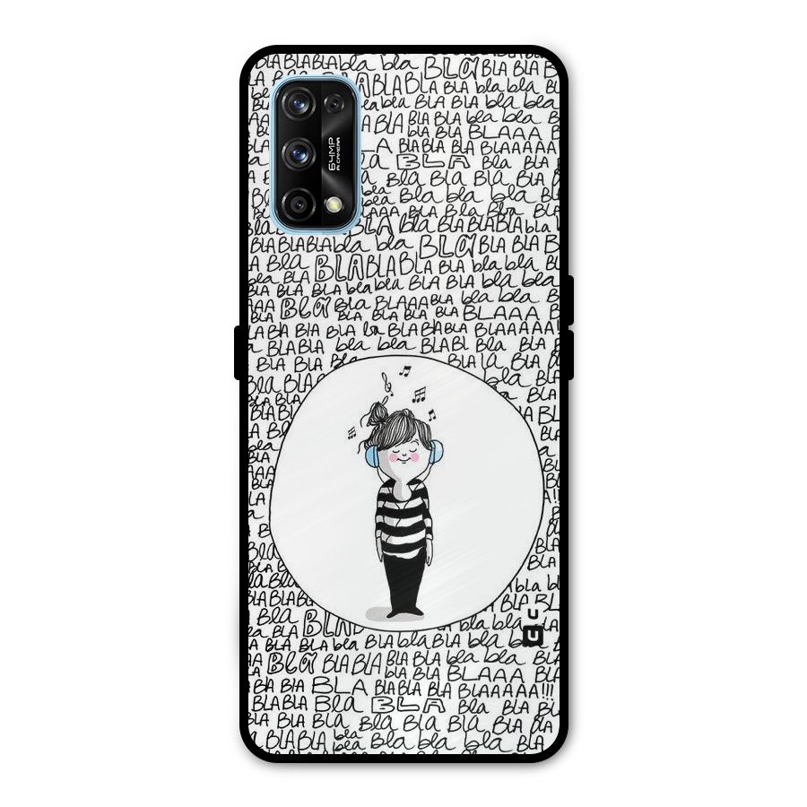 Music And Bla Bla Metal Back Case for Realme 7 Pro