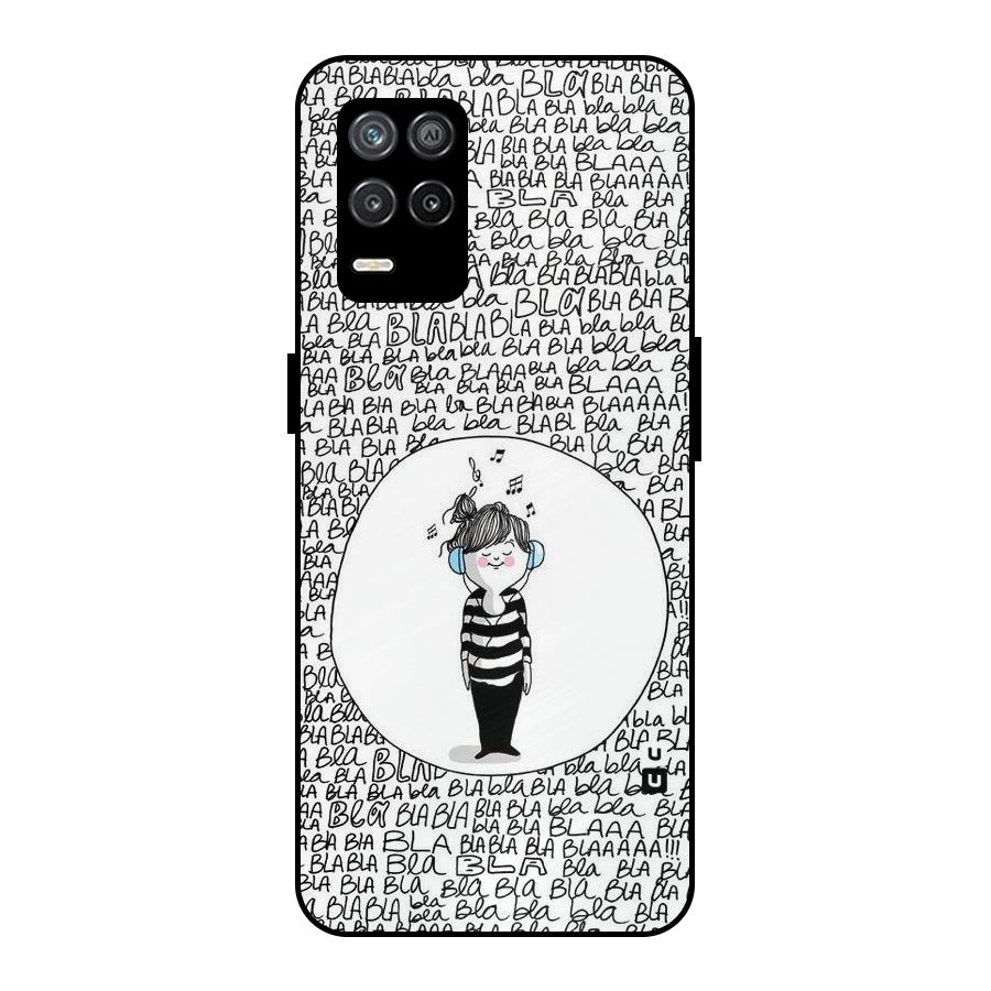 Music And Bla Bla Metal Back Case for Realme 8 5G