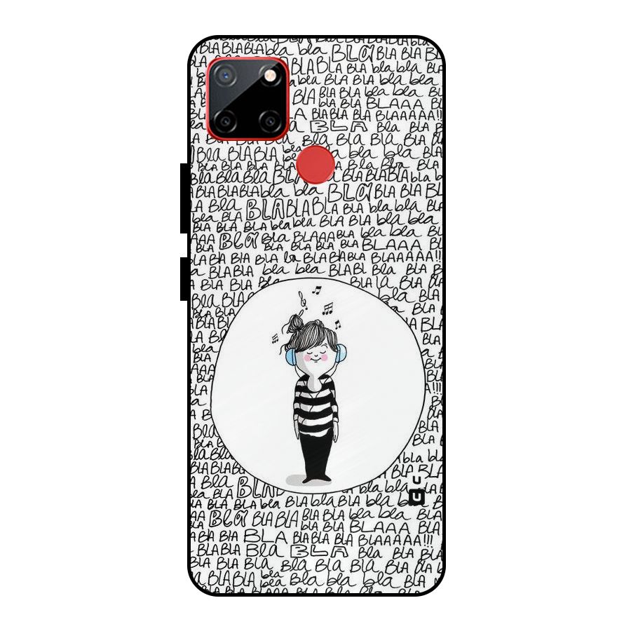Music And Bla Bla Metal Back Case for Realme C12