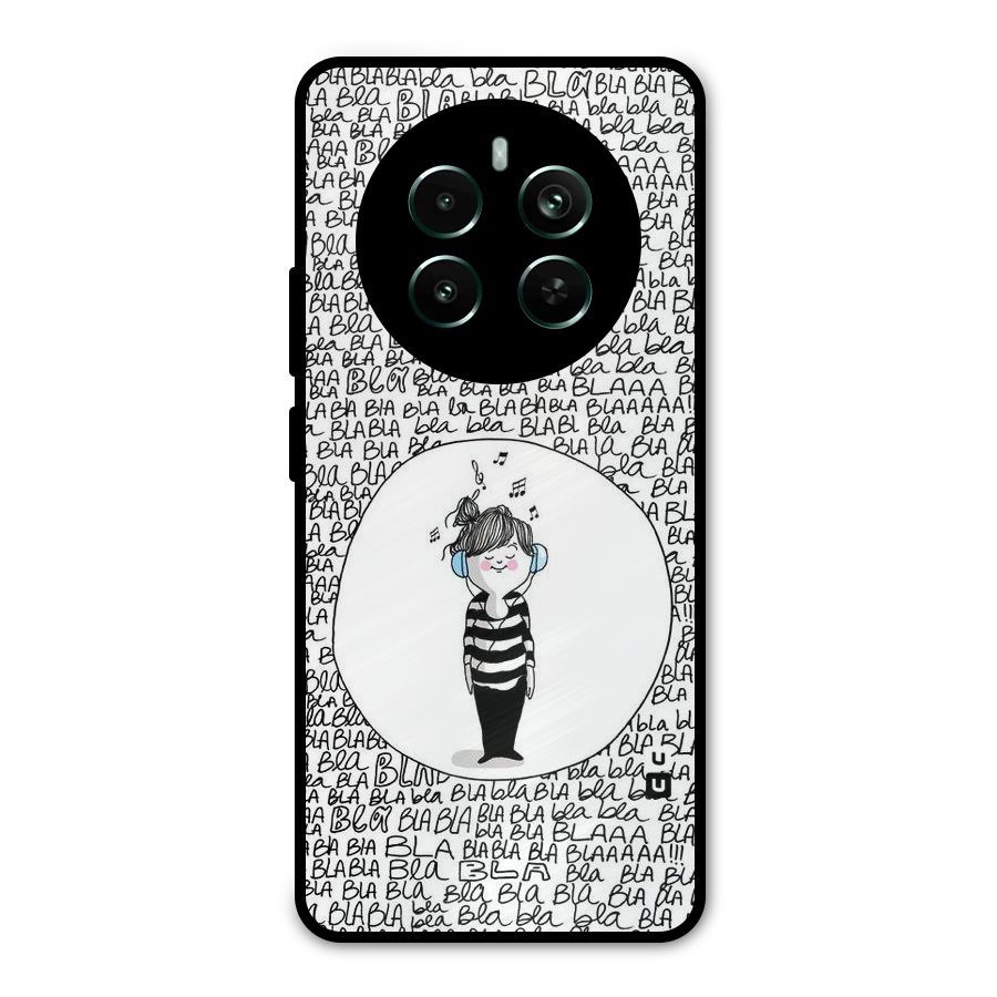 Music And Bla Bla Metal Back Case for Realme Narzo 70 Pro