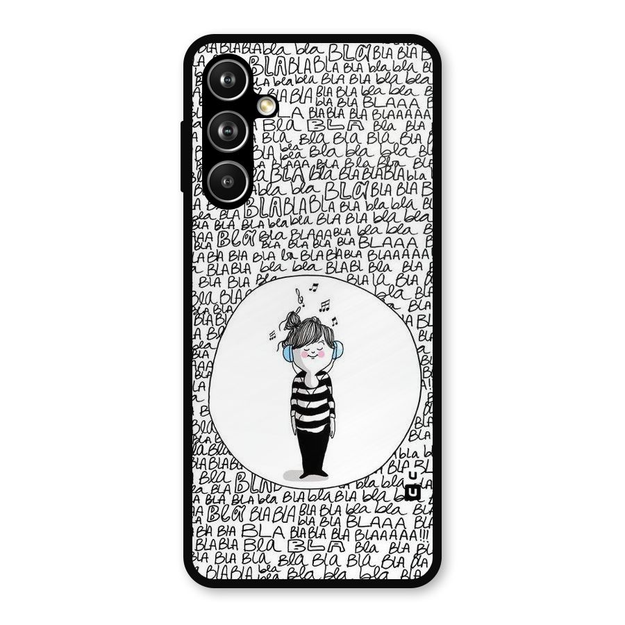 Music And Bla Bla Metal Back Case for Samsung Galaxy M54
