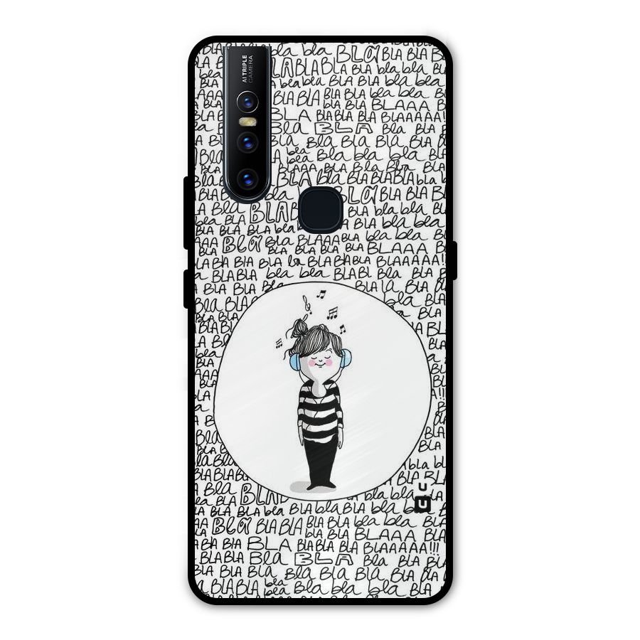 Music And Bla Bla Metal Back Case for Vivo V15