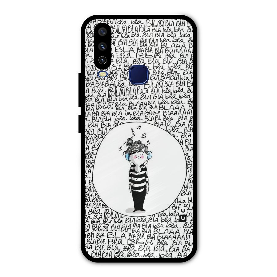 Music And Bla Bla Metal Back Case for Vivo V17