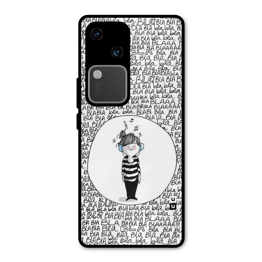 Music And Bla Bla Metal Back Case for Vivo V30