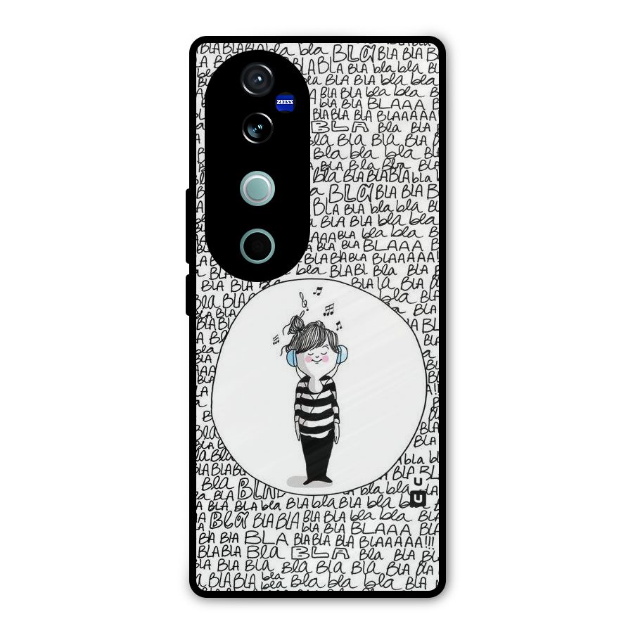 Music And Bla Bla Metal Back Case for Vivo V40