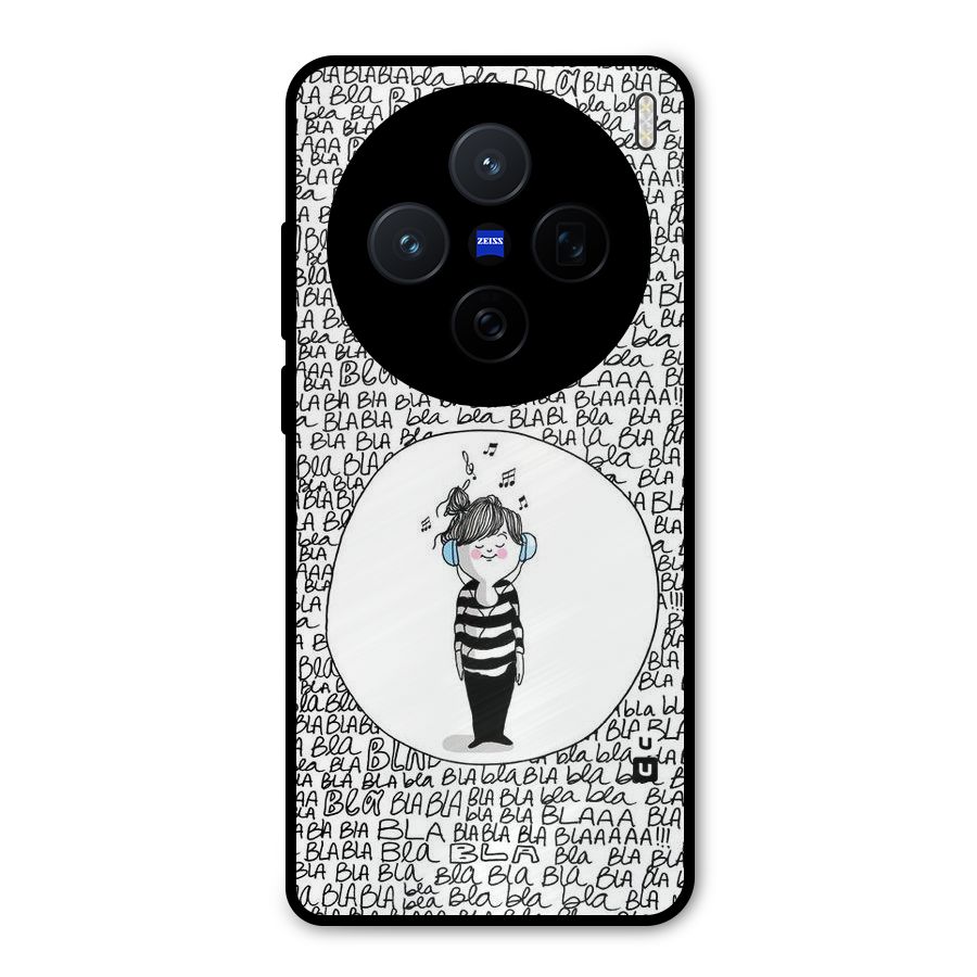 Music And Bla Bla Metal Back Case for Vivo X200
