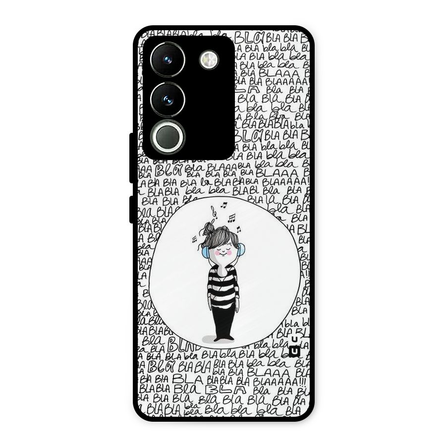 Music And Bla Bla Metal Back Case for Vivo Y200