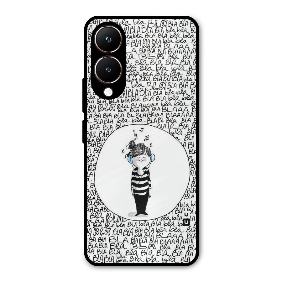 Music And Bla Bla Metal Back Case for Vivo Y28
