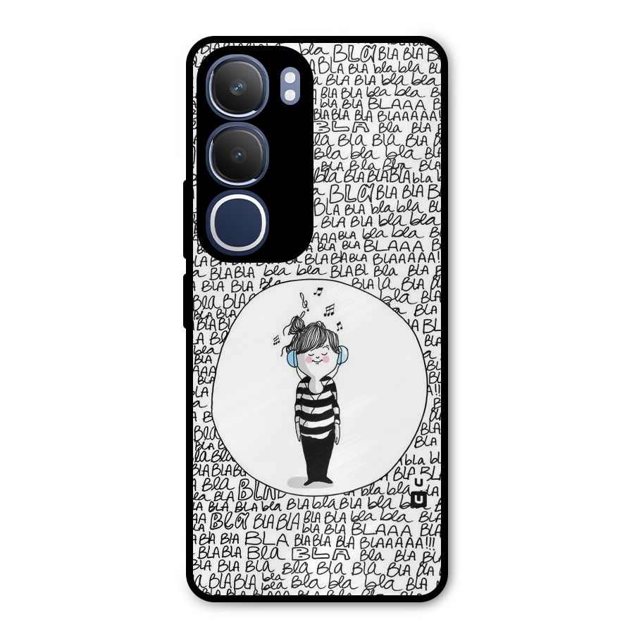 Music And Bla Bla Metal Back Case for Vivo Y29