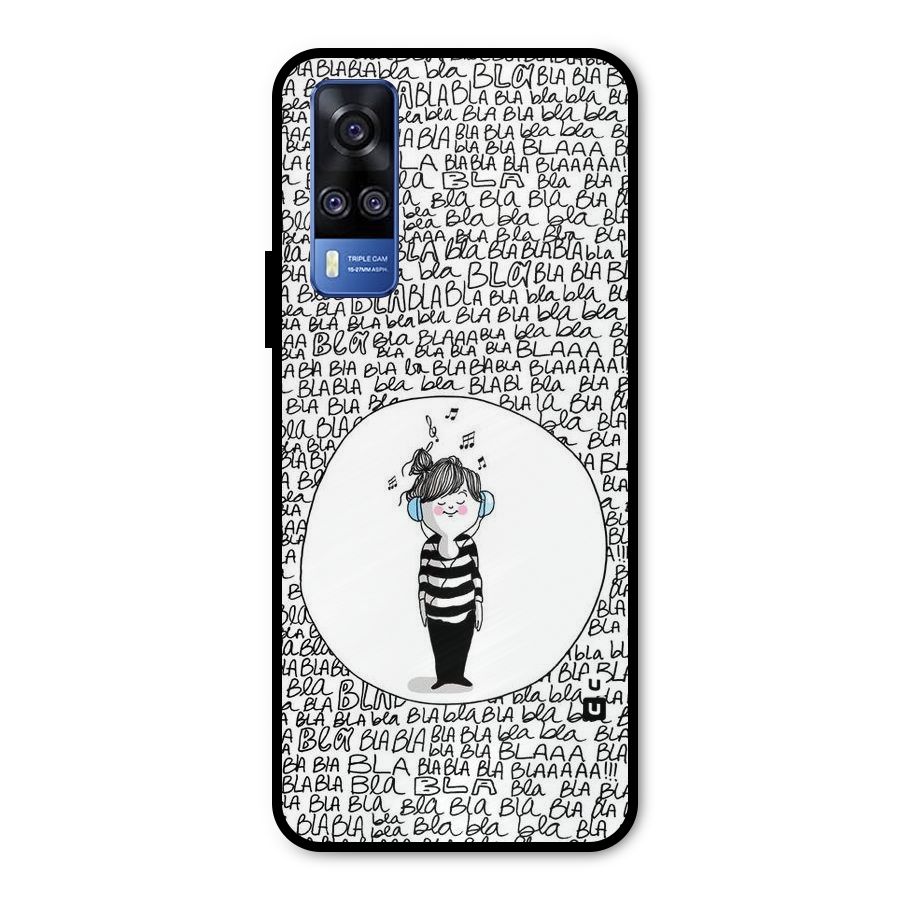 Music And Bla Bla Metal Back Case for Vivo Y51A