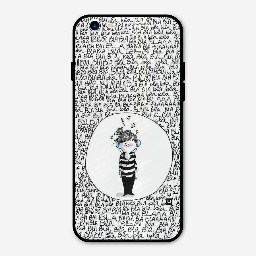 Music And Bla Bla Metal Back Case for iPhone 6 6s