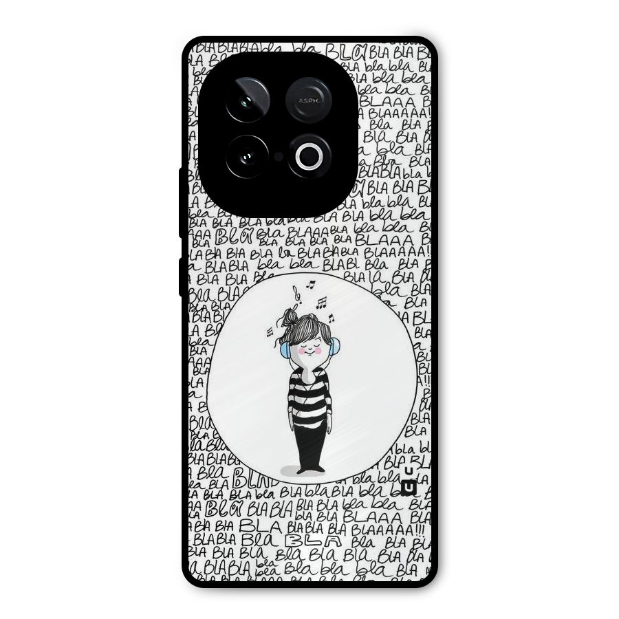 Music And Bla Bla Metal Back Case for iQOO Neo 10