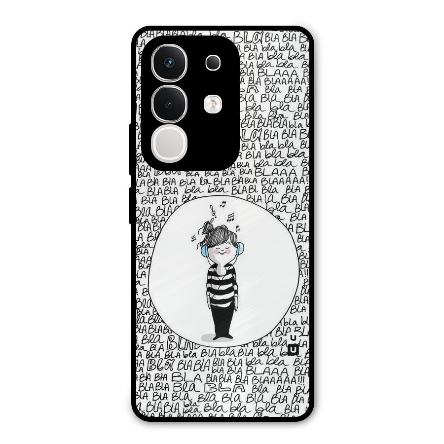 Music And Bla Bla Metal Back Case for iQOO Z10x