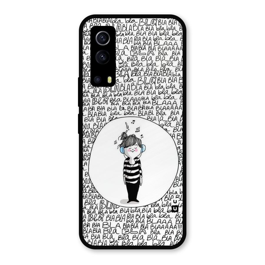 Music And Bla Bla Metal Back Case for iQOO Z3