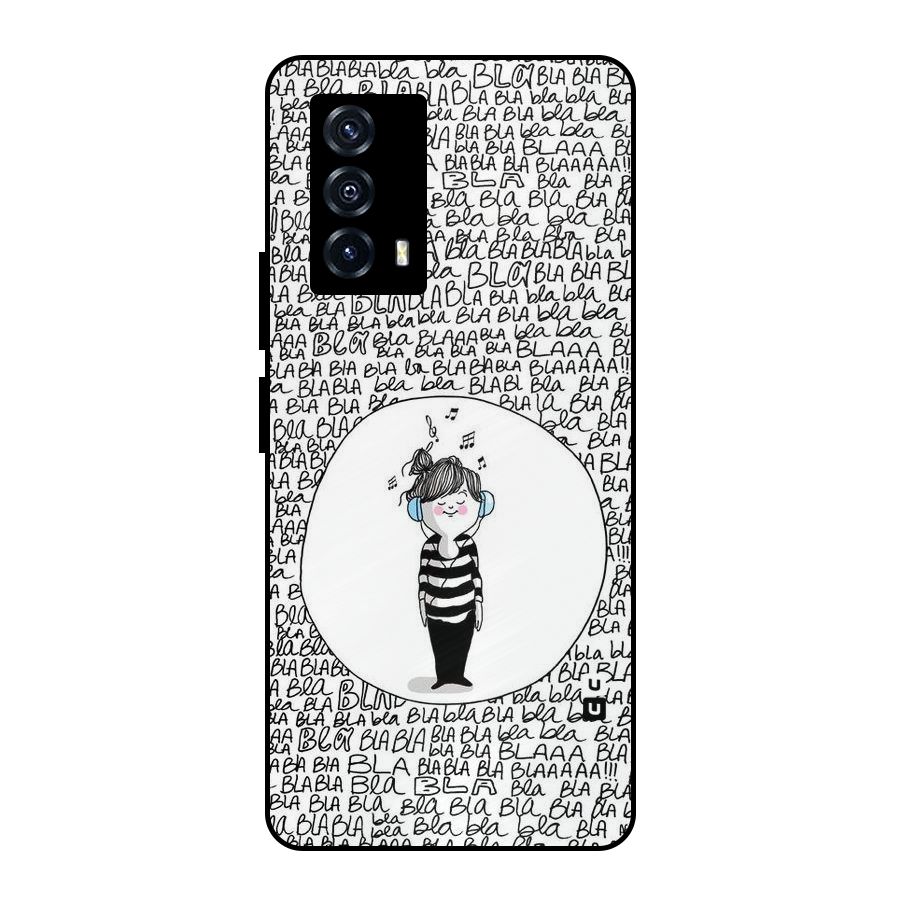 Music And Bla Bla Metal Back Case for iQOO Z5