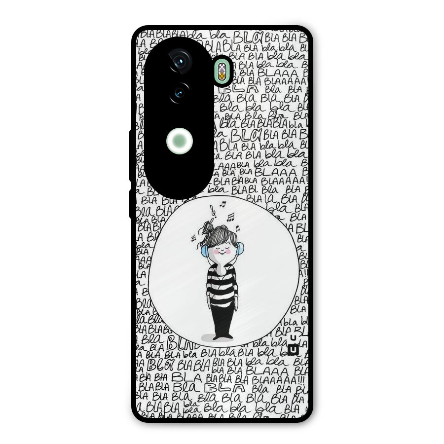 Music And Bla Bla Metal Back Case for iQOO Z9s