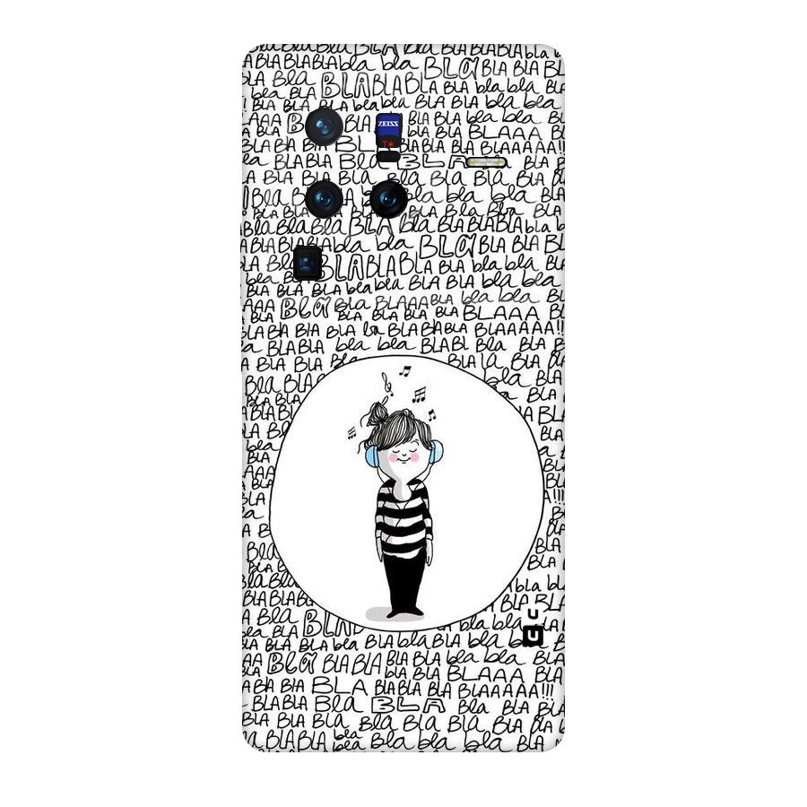Music And Bla Bla Original Polycarbonate Back Case for Vivo X80