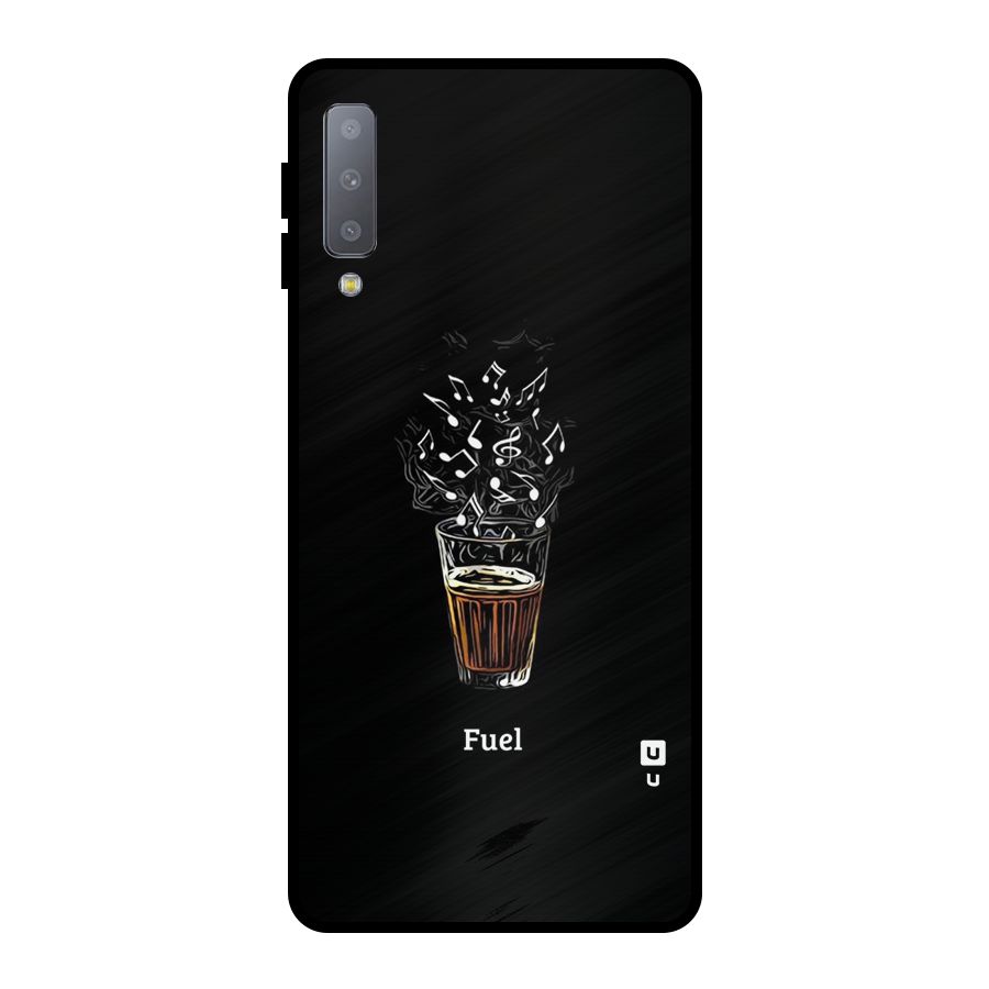 Music Chai My Fuel Metal Back Case for Galaxy A7 (2018)