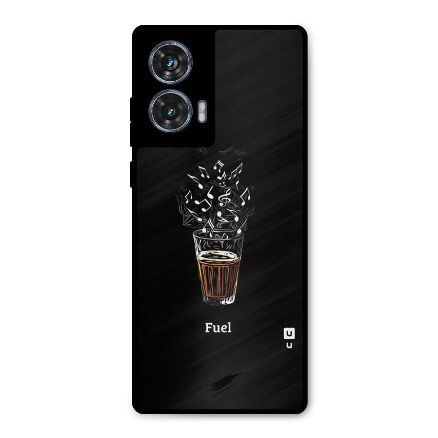 Music Chai My Fuel Metal Back Case for Motorola Edge 50 Fusion