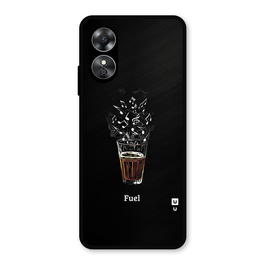 Music Chai My Fuel Metal Back Case for Oppo A17