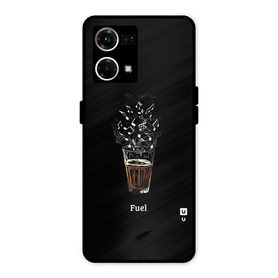 Music Chai My Fuel Metal Back Case for Oppo F21 Pro 4G
