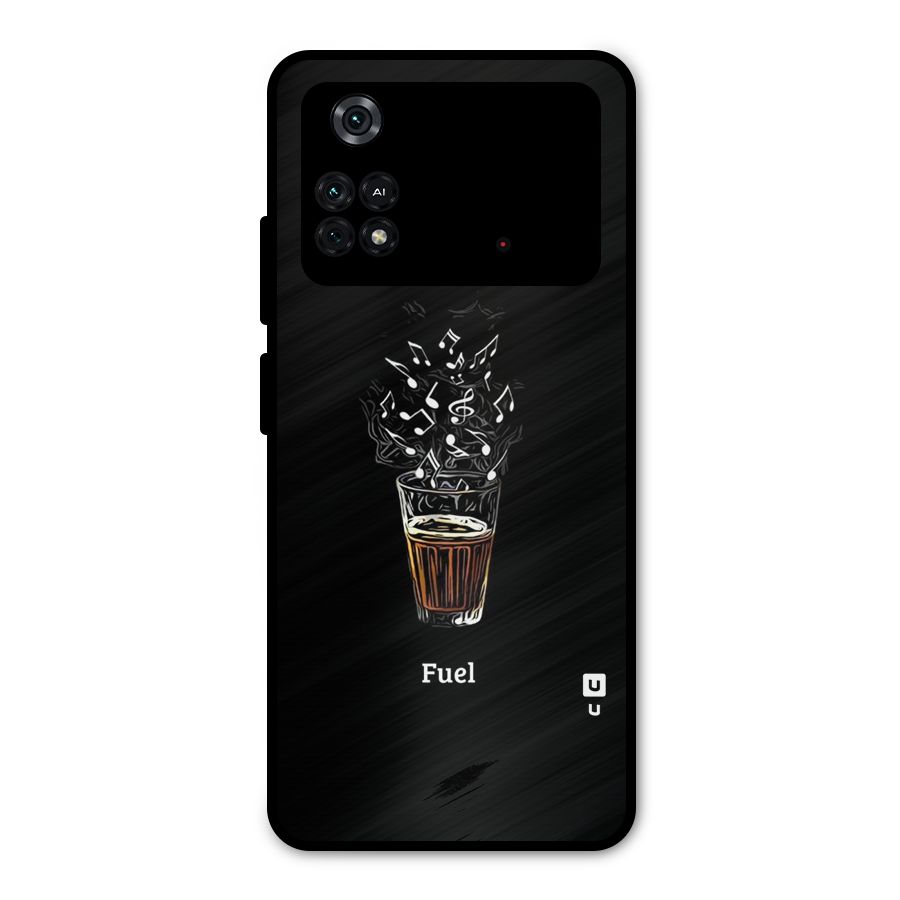 Music Chai My Fuel Metal Back Case for Poco M4 Pro 4G
