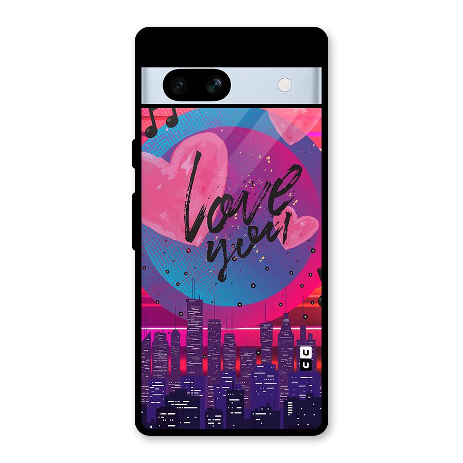 Music City Love Glass Back Case for Google Pixel 7a