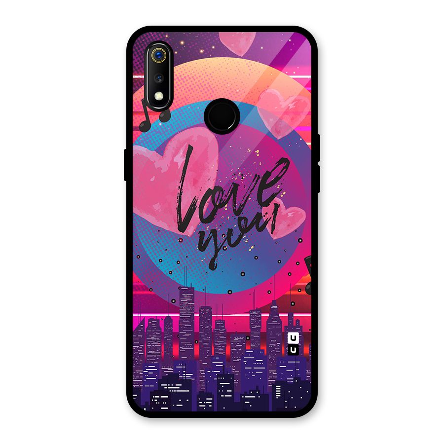 Music City Love Glass Back Case for Realme 3i