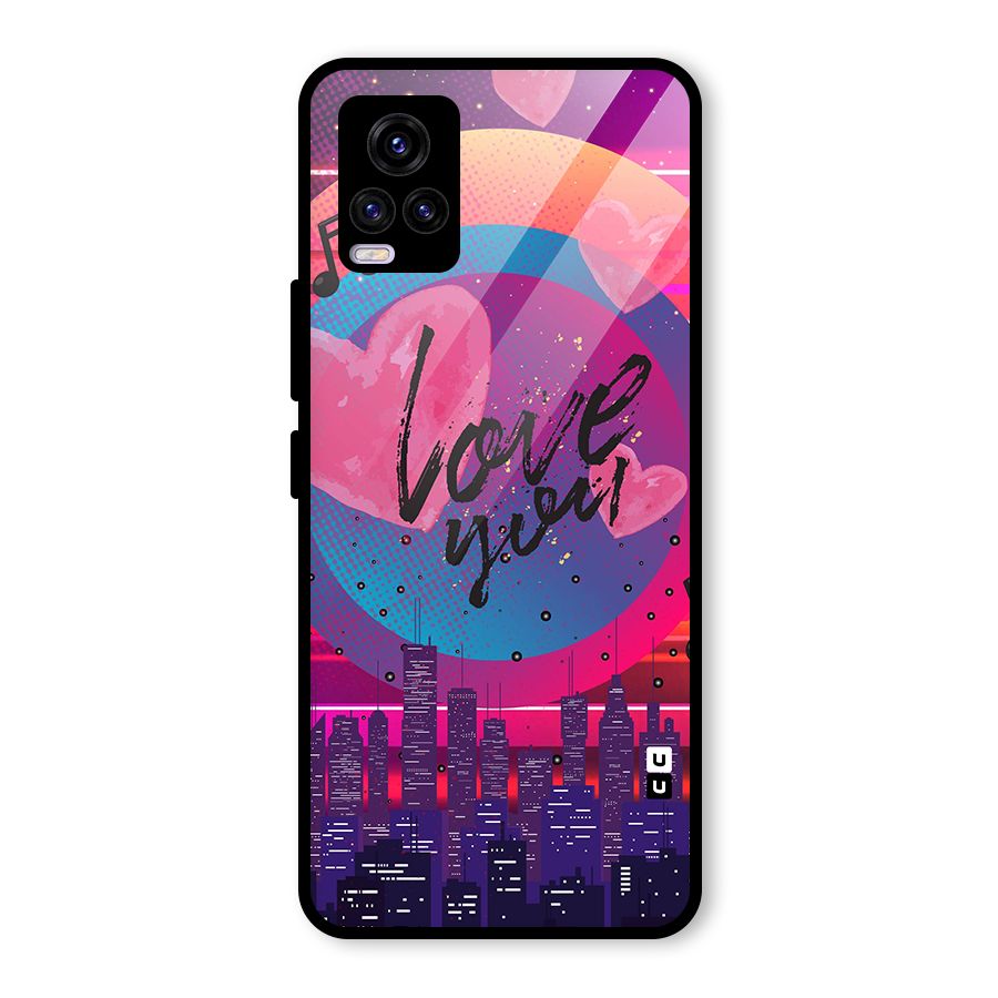 Music City Love Glass Back Case for Vivo V20 2021