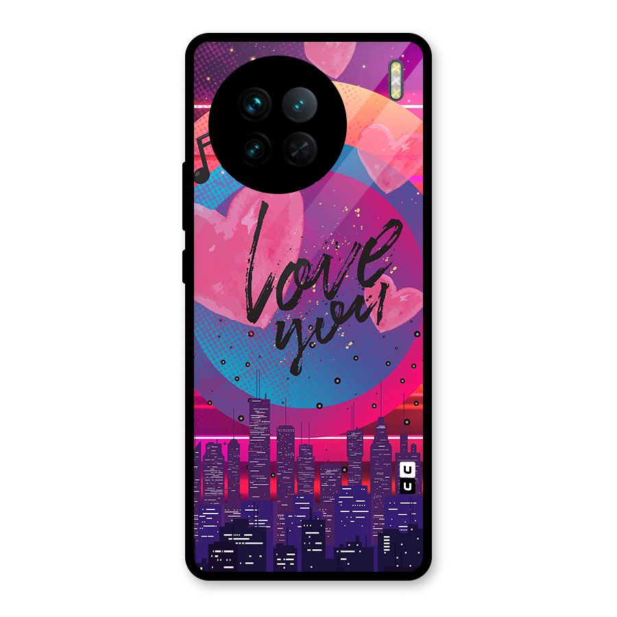 Music City Love Glass Back Case for Vivo X90