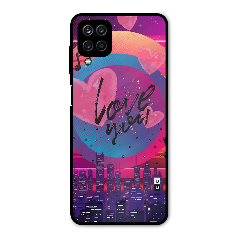 Music City Love Metal Back Case for Galaxy A12