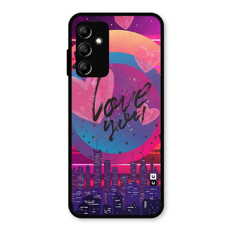 Music City Love Metal Back Case for Galaxy A14 5G