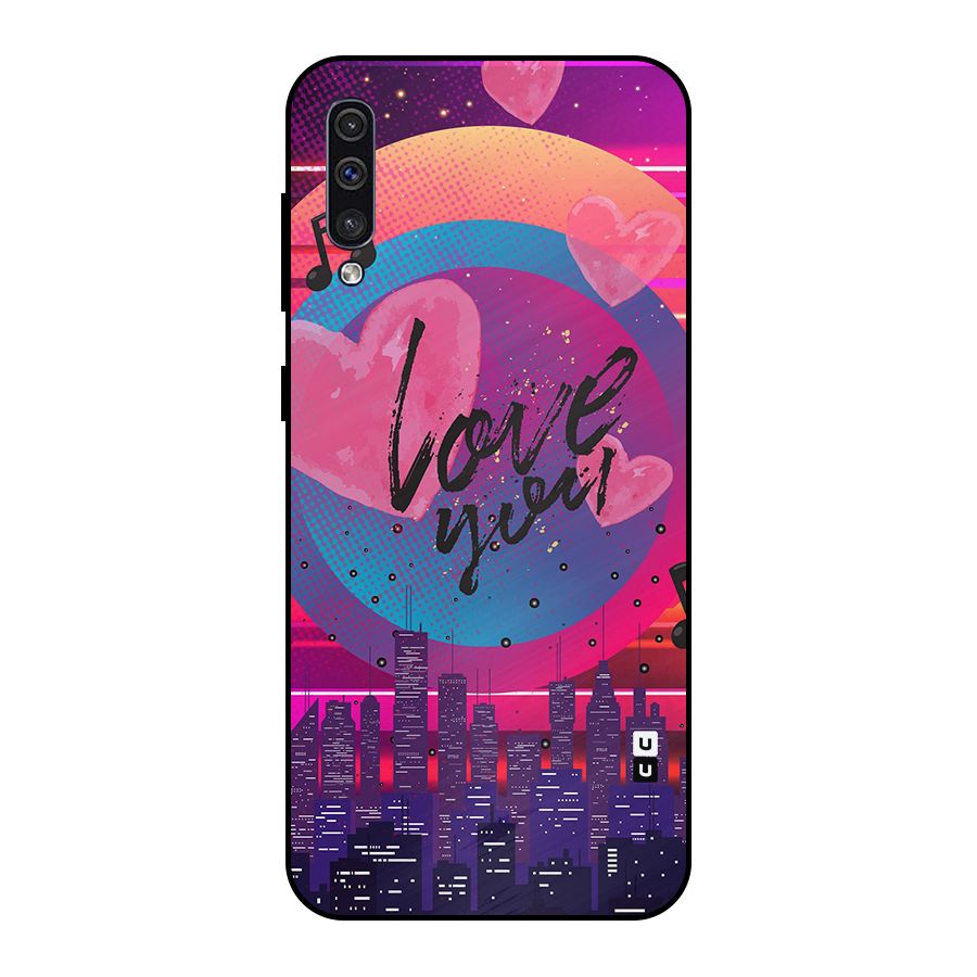 Music City Love Metal Back Case for Galaxy A30s