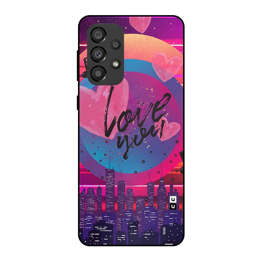 Music City Love Metal Back Case for Galaxy A33 5G