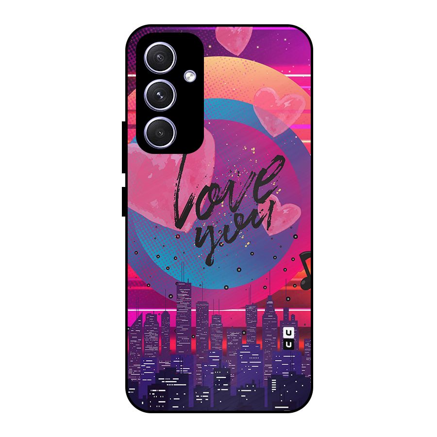 Music City Love Metal Back Case for Galaxy A54