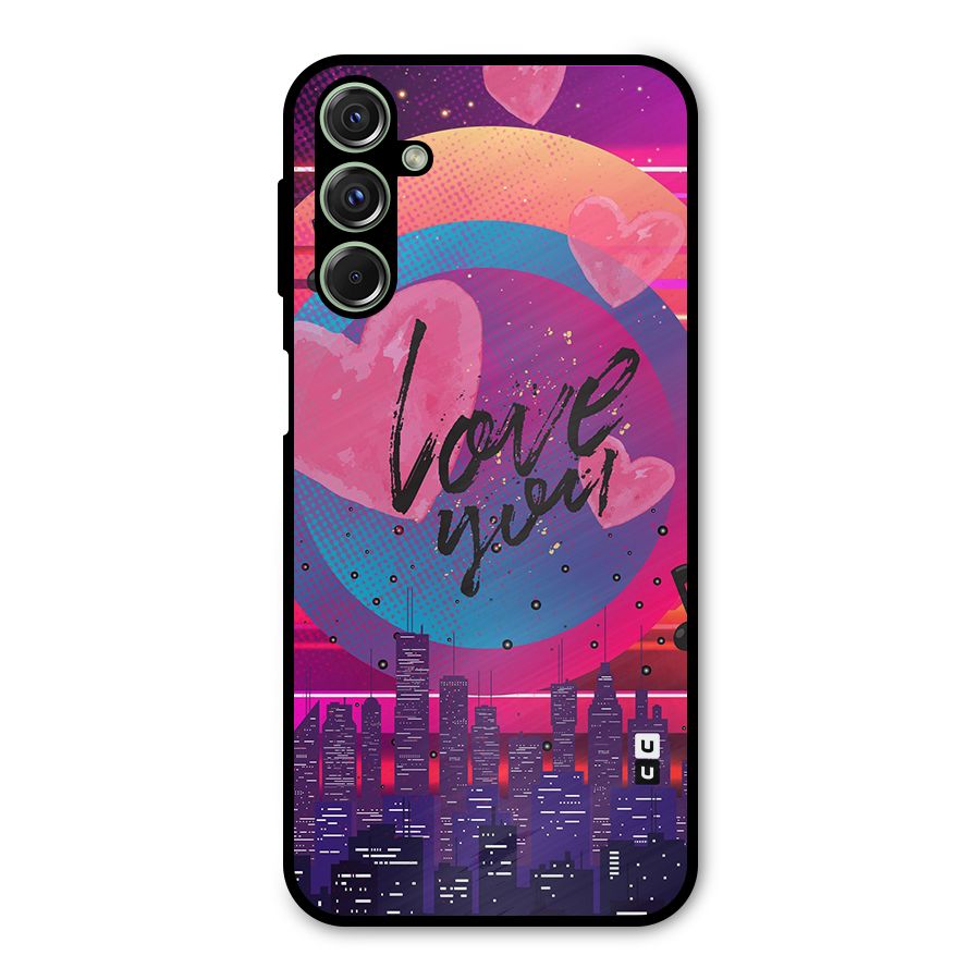 Music City Love Metal Back Case for Galaxy F34