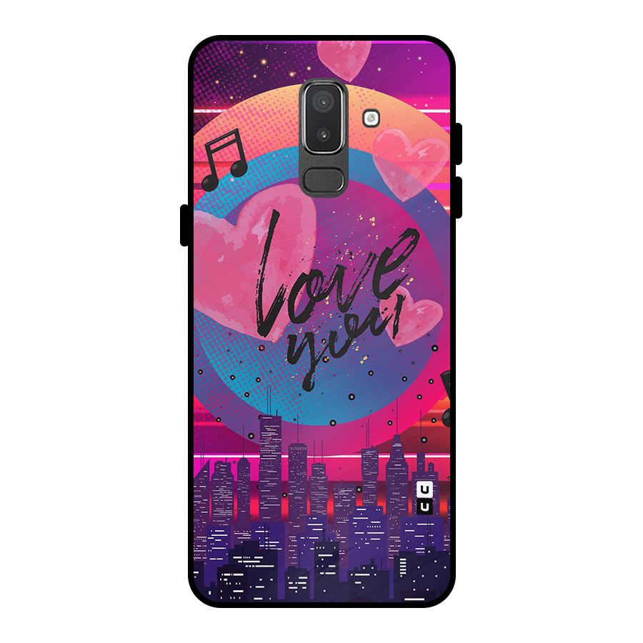 Music City Love Metal Back Case for Galaxy On8 (2018)